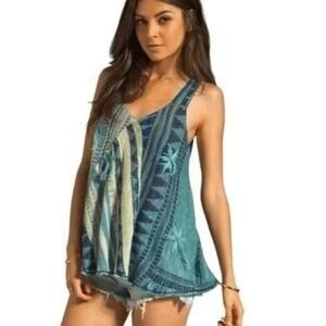 Free People Madagascar Yarn Knit Patterned Tank